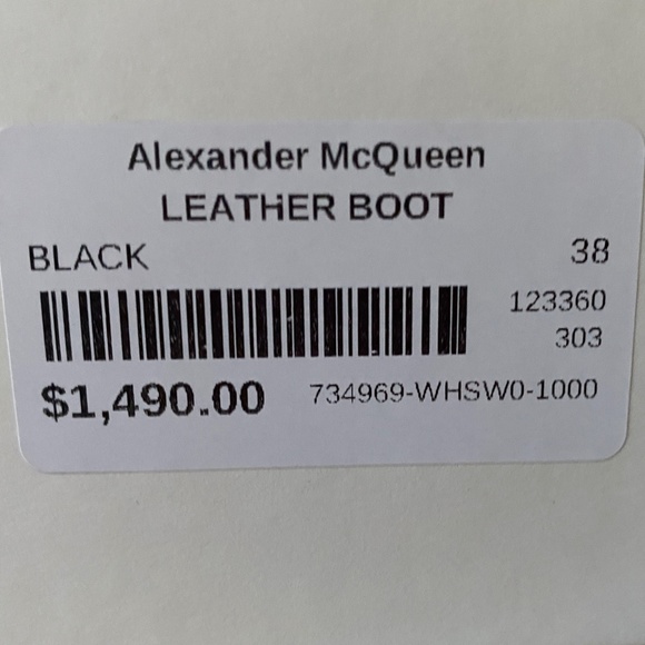 Alexander McQueen Black platform Ankle Boots US8 - Picture 16 of 16